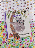 Vintage 1986 Wendy's World Wildlife Books WWF All About Koalas Hardcover