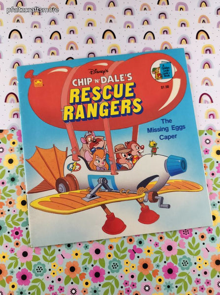 Vintage 1989 1st Printing Disney's Chip 'n' Dale's Rescue Rangers Golden Look-Look Softcover