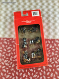 Vintage Christmas House Cute Lil' Dogs Puppies Ornaments, NIB