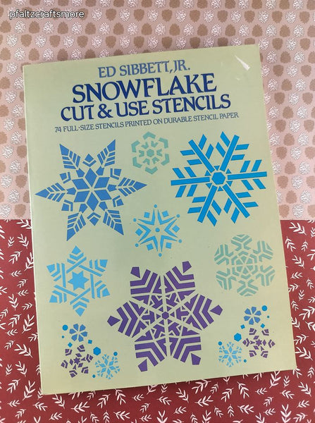 Vintage 1984 Ed Sibbett, Jr. Snowflake Cut & Use Stencils Softcover