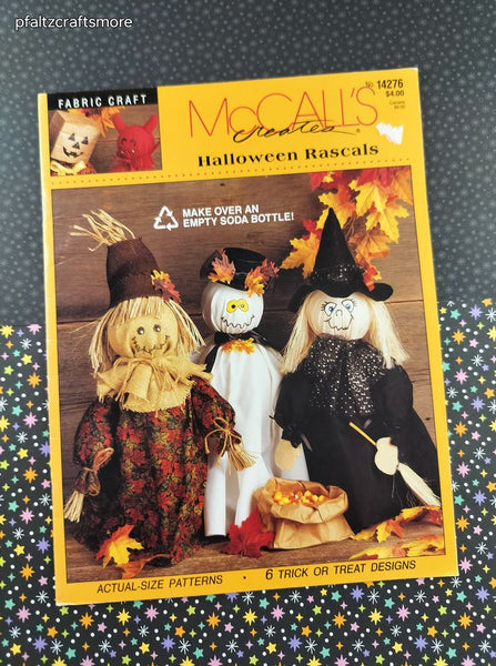 Vintage 1994 McCall's Creates Halloween Rascals Fabric Craft Softcover Booklet