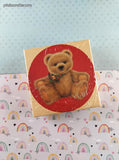 Vintage Springbok Hallmark Cards Christmas Teddy Bear Miniature Jigsaw Puzzle NIB