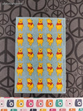 Vintage Disney Stickers Winnie the Pooh, 1 Full Sheet Unused