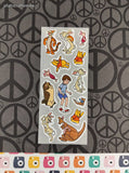 Vintage PACE Stickers Winnie the Pooh & Friends, 1 Full Sheet Unused