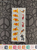 Vintage PACE Stickers Winnie the Pooh & Friends, 1 Full Sheet Unused