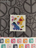 Vintage Sandylion SHINY Stickers Winnie the Pooh Spring Flowers, 1 Mod Unused