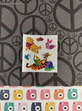 Vintage Sandylion SHINY Stickers Winnie the Pooh Tigger Reading, 1 Mod Unused