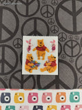 Vintage Sandylion FUZZY Stickers Winnie the Pooh Piglett, 1 Mod Unused