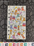 Vintage Stickopotamus "Cute Lil' Nursery Rhymes" Binder Sticker Sheet, Unused