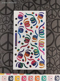 Vintage Stickopotamus "Rainbow Confetti" SHINY Binder Sticker Sheet, Unused