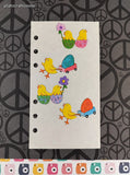 Vintage Stickopotamus "Happy Easter Chicks" Binder Partial Sticker Sheet