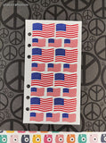 Vintage Stickopotamus "American Flags" Binder Sticker Sheet, Unused