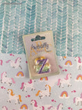 Vintage Enesco "Initially Yours" Miniature Adhesive Letter Z, New & Sealed