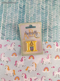 Vintage Enesco "Initially Yours" Miniature Adhesive Letter H, New & Sealed