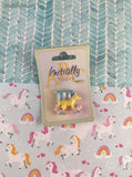 Vintage Enesco "Initially Yours" Miniature Adhesive Letter R, New & Sealed