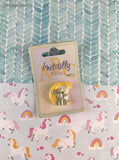 Vintage Enesco "Initially Yours" Miniature Adhesive Letter C, New & Sealed