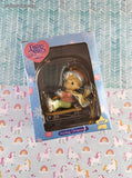 Vintage Precious Moments Cute Lil' Christmas Ornament Winter Wonderland Sledding, NIB