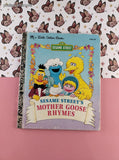 Vintage 1993 Little Golden Book: Sesame Street's Mother Goose Rhymes Hardcover