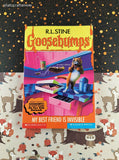 Vintage 1997 1st Printing Parachute Press R.L. Stine Goosebumps #57, My Best Friend is Invisible Softcover