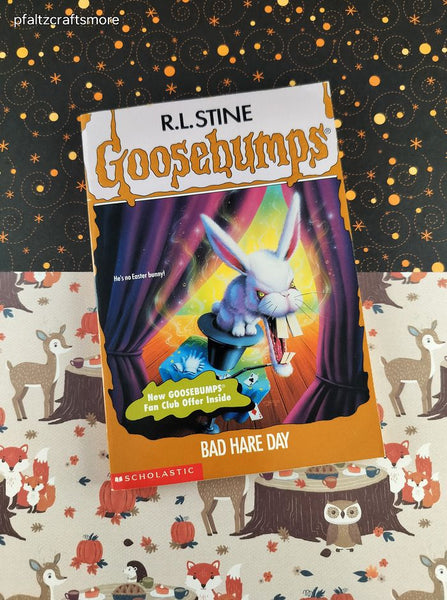 Vintage 1996 1st Printing R.L. Stine Goosebumps #41, Bad Hare Day Softcover