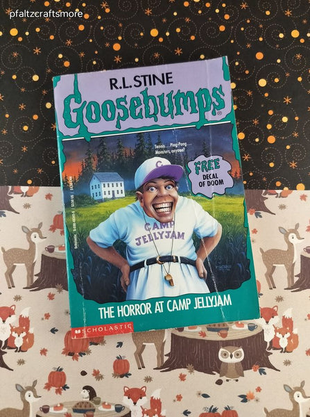 Vintage 1995 1st Printing R.L. Stine Goosebumps #33, The Horror at Camp Jellyjam Softcover