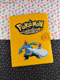 Vintage 2002 Pokemon Master Quest Feraligatr Yellow 4-Pocket TCG Binder, Like New