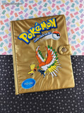 Vintage 1990's Pokemon Ho-Oh Gold 4-Pocket TCG Binder, Like New
