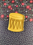 Vintage Christmas Lil' Drum Plastic Cookie Cutter