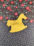 Vintage Christmas Rocking Horse Toy Plastic Cookie Cutter, Nice & Clean