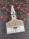Vintage 1990 The Cat's Meow New York Christmas Series St. Marks in the Bowery Wooden Block