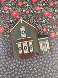 Vintage 1991 The Cat's Meow Rocky Mountain Christmas Tabor House Wooden Block