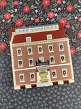 Vintage 1995 The Cat's Meow New York Christmas Series Fraunces Tavern Wooden Block