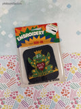 Vintage Rainbow Novelty Co. Embroidery Iron-On Patch Cute Lil' Kiss Me Frog NEW