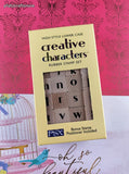 Vintage 2003 PSX Creative Characters Wooden Block/Rubber Stamp Set COMPLETE