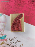 Vintage D.O.T.S. #M102 Painting Bear Wooden Block/Rubber Stamp