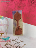 Vintage 1995 PSX #G-1747 Garden Birdhouse Wooden Stamp Block