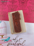 Vintage Inkadinkadoo Garden Birdhouse Wooden Block/Rubber Stamp