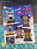 Vintage 1992 The Needlecraft Shop Cool Cash Banks Plastic Canvas Softcover Booklet Like New