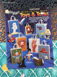 Vintage 1992 The Needlecraft Shop Glow-in-the-Dark Toys & Totes Plastic Canvas Softcover Booklet