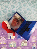 Vintage 2001 Hallmark Keepsake Christmas Ornament "Laptop Santa" Lenticular Like New