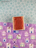 Vintage 1992 Stampin' Up Do Not Open Until Christmas! Wooden Block/Rubber Stamp