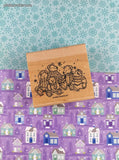 Vintage 1999 Stampin' Up! Winter Snowy Teddy Bears Block/Rubber Stamp