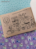 Vintage 1985 Rand McNally Santa and his Elves Sticker Fun Activity Book Softcover, Like New