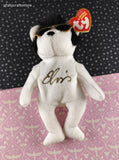 Vintage TY Viva Las Beanies Elvis Teddy Bear Plush Toy, Like New