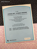 Vintage 1981 String Art: 10 Basic Designs Spirit Duplicating Softcover