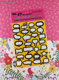 Vintage 2002 Pioneer Self-Adhesive Photo Sticker Captions "Blank Comics" NEW & Sealed