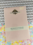 Vintage Personal Stamp Exchange Stationery for Stamping Linen Finish Pastel Pink SEALED Pad
