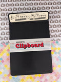 Vintage 1984 Freelance Magnetic Clipboard Black White Music Notes New & Unused