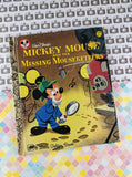 Vintage 1979 Little Golden Book: Walt Disney's Mickey Mouse and the Missing Mouseketeers Hardcover