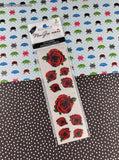 2009 Mrs. Grossman's Stickers, Red Roses, 3 Sheets New / Sealed